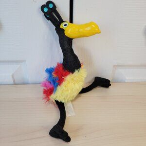 DISNEY STORE Pixar UP Kevin Colorful Bird 10" Stuffed Animal Plush Figure EUC